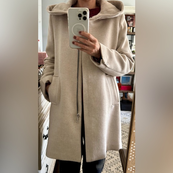 MANGO mixed blend coat.Size Medium.
Color light beige. - Picture 3 of 16